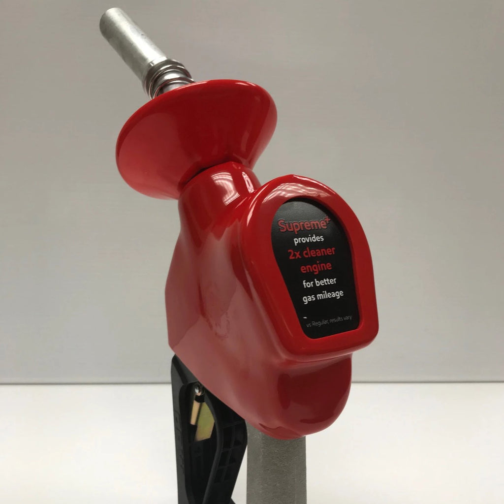 Red Nozzle Cover with Supreme+ Promo Message - Includes Splash Guard