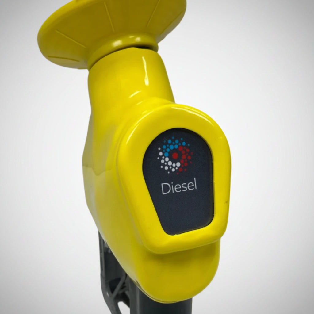 Yellow Nozzle Cover with Diesel Message