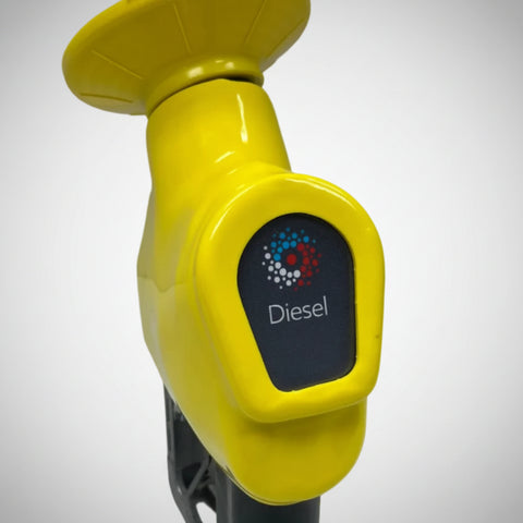 Yellow Nozzle Cover with Diesel Message