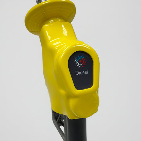 Yellow Nozzle Cover with Diesel Message Commercial High Flow